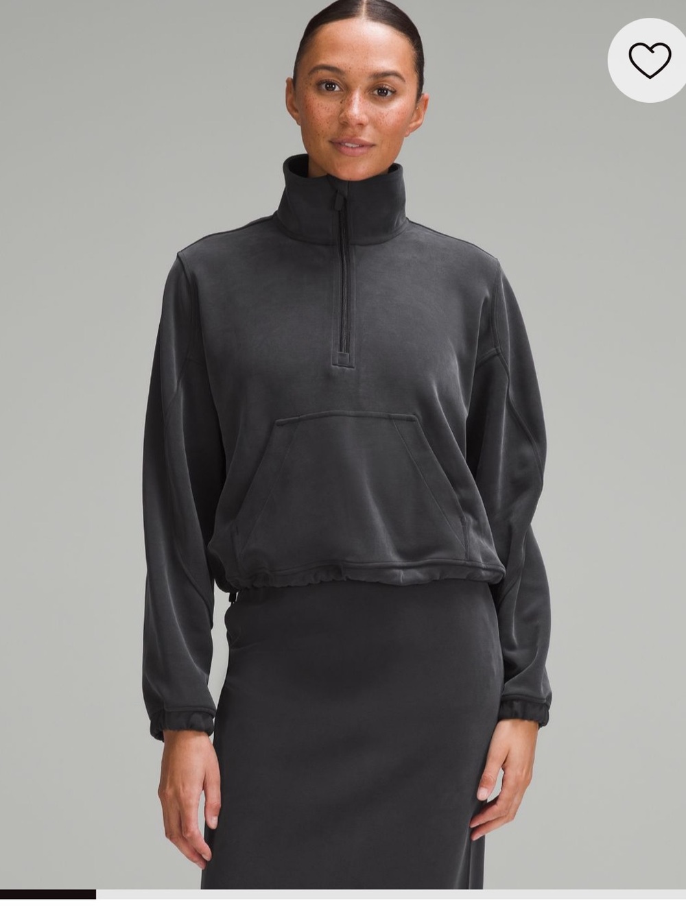 NWT Lululemon Brushed Softstreme Half-Zip Size 4